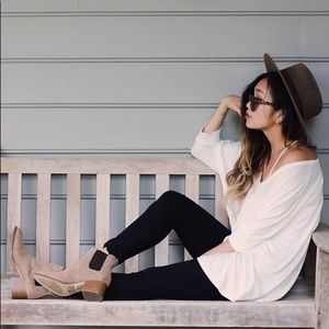 Forever 21 Faux Suede Chelsea Boots